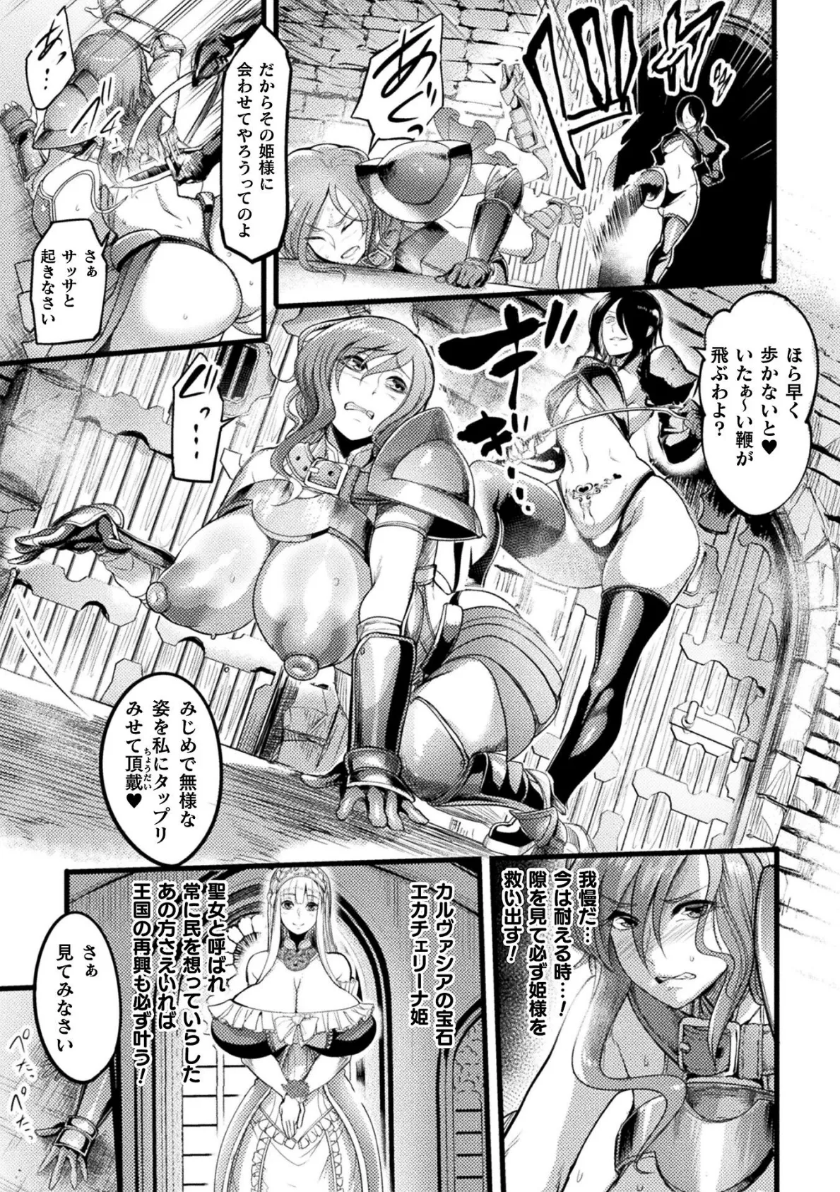 帝国の肉便器 墜とされた姫と女騎士【単話】 3ページ