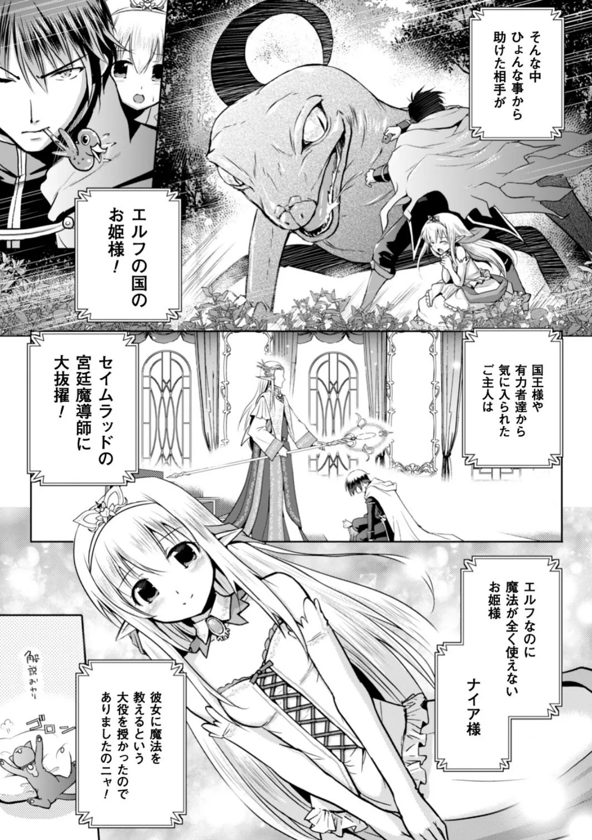 エルフの国の宮廷魔導師になれたので姫様に性的な悪戯をしてみた THE COMIC 5ページ