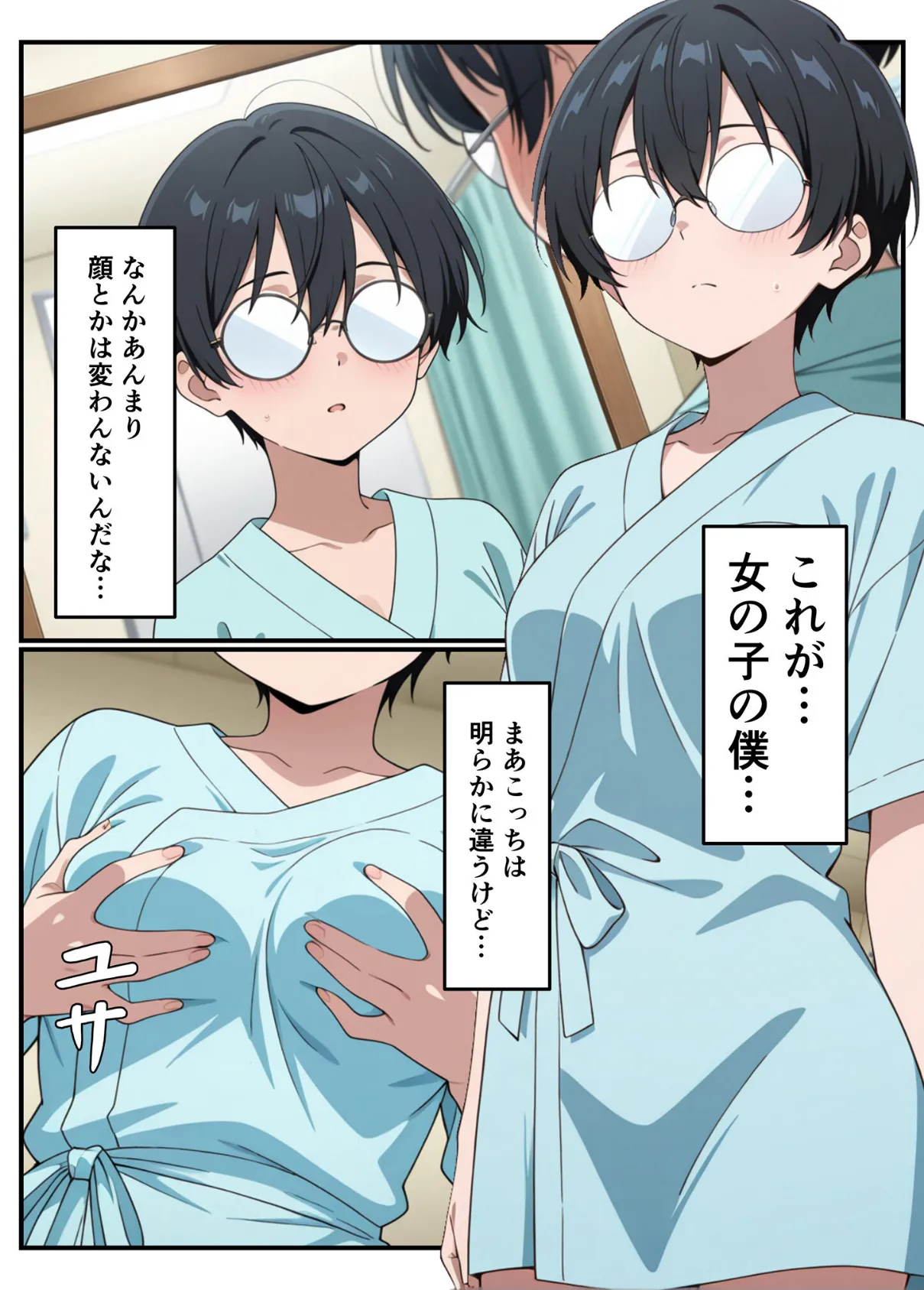 性転換希望調査に僕だけ希望するで出した結果、本当に女の子になってしまった話 6ページ