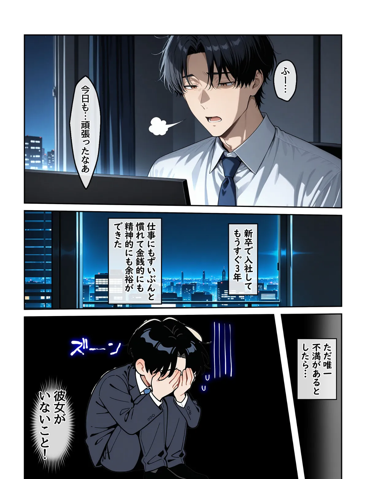 指名したソープ嬢がまさかの女上司だった件1 モザイク版 2ページ