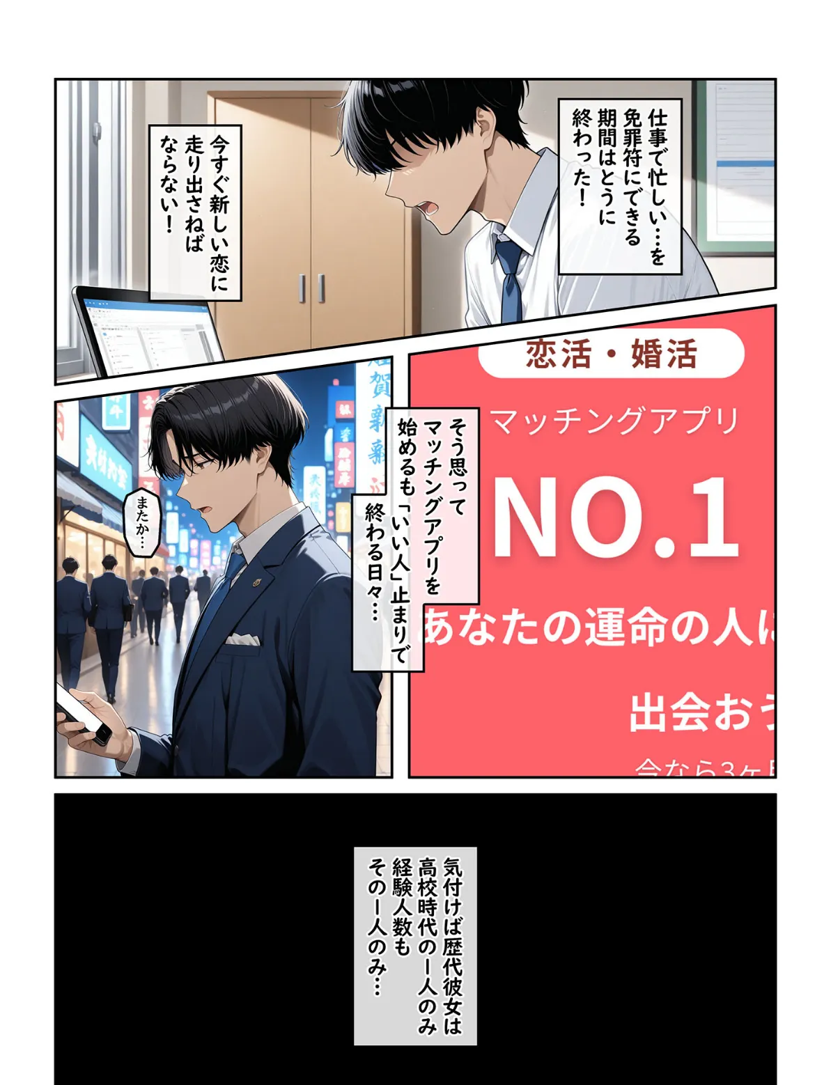 指名したソープ嬢がまさかの女上司だった件1 モザイク版 3ページ