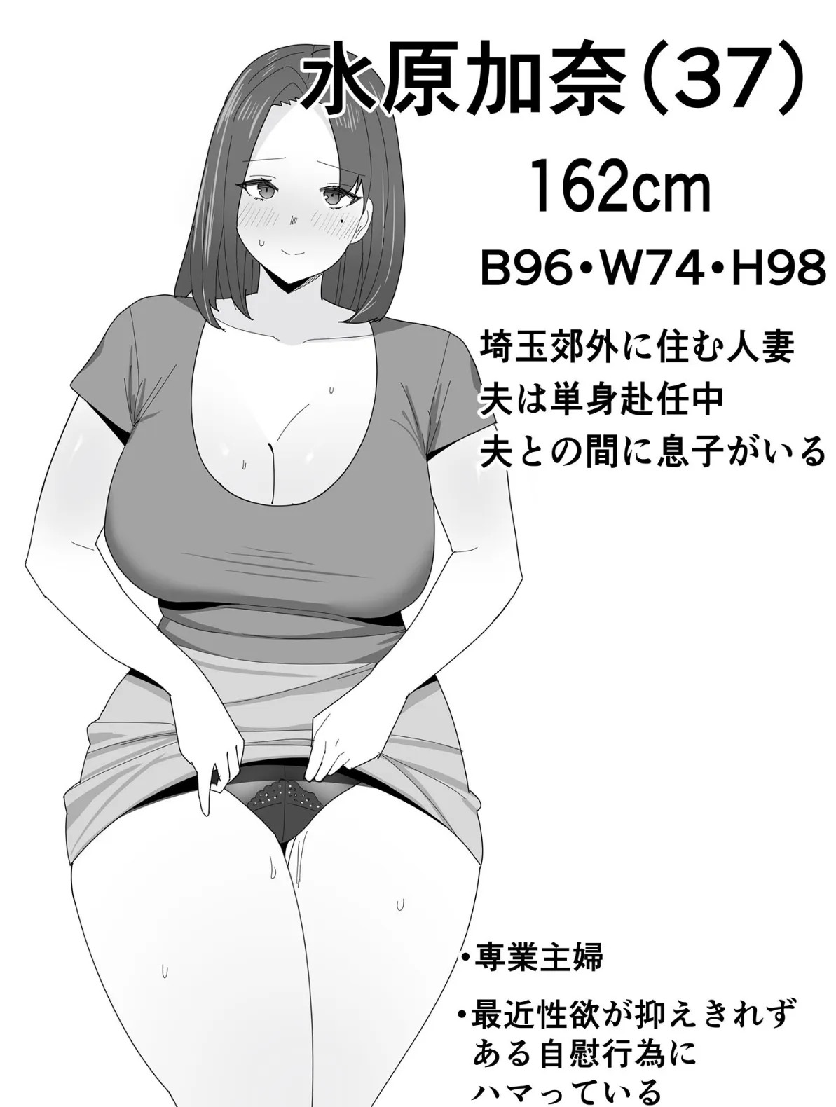 痴女人妻を中●しキモおじさんが●●しちゃう話。 モザイク版 4ページ